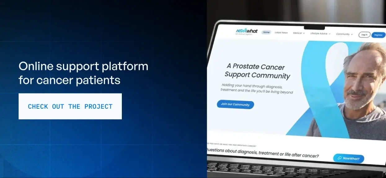 Online support platform for patients